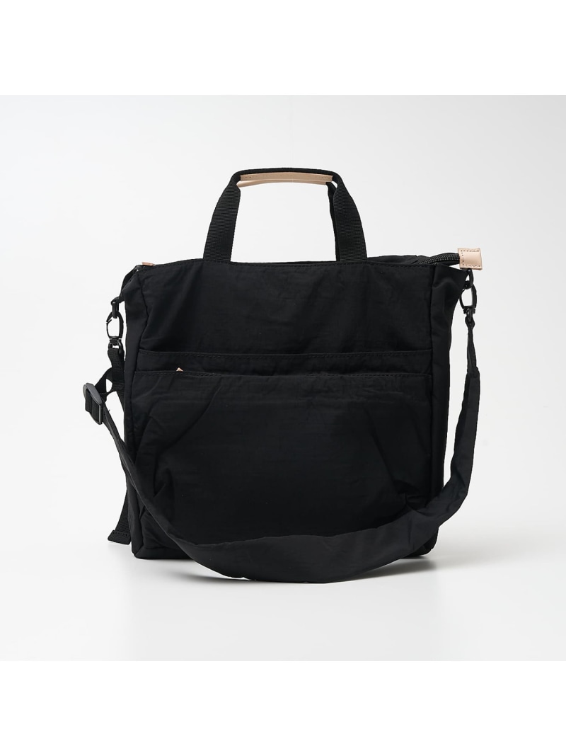 【WEB限定】【EARTH MADE】10ポケット 2WAYトートバッグ collex コレックス バッグ ショルダーバッグ ブラック ベージュ【送料無料】[ Fashion]