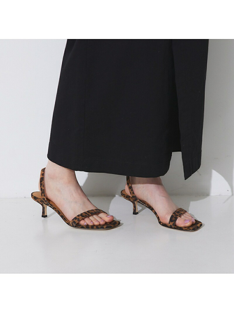 【SALE／20%OFF】【BRENTA/ブレンタ】レオパード柄ストラップサンダル Rouge vif la cle ルージュ・ヴィフ ラクレ シューズ・靴 サンダル ブラウン【RBA_E】【送料無料】[ Fashion]