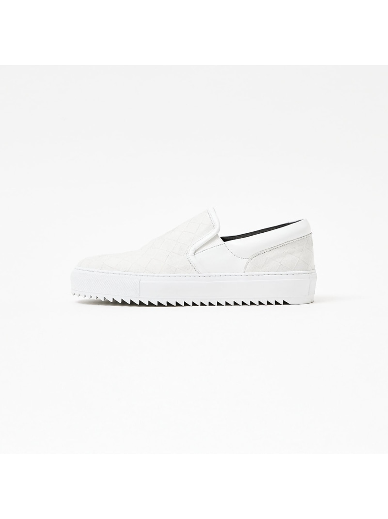 【SALE／20%OFF】【MASTER KICKS】厚底シャークソール レザー メッシュ型押し スリッポ alfredoBANNISTER アルフレッド・バニスター シューズ・靴 スニーカー ブラック ホワイト【RBA_E】【送料無料】[ Fashion]｜ABAHOUSE ONLINE 20,618円