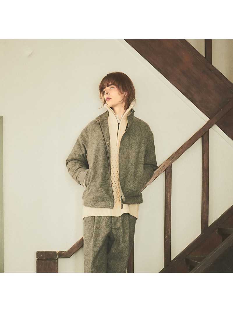 【SALE／40%OFF】【セットアップ対応】ウーリッシュ 中綿 スタンド ブルゾン ABAHOUSE LASTWORD アバハウス ジャケット・アウター ブルゾン・ジャンパー グレー ネイビー【RBA_E】【送料無料】[ Fashion]
