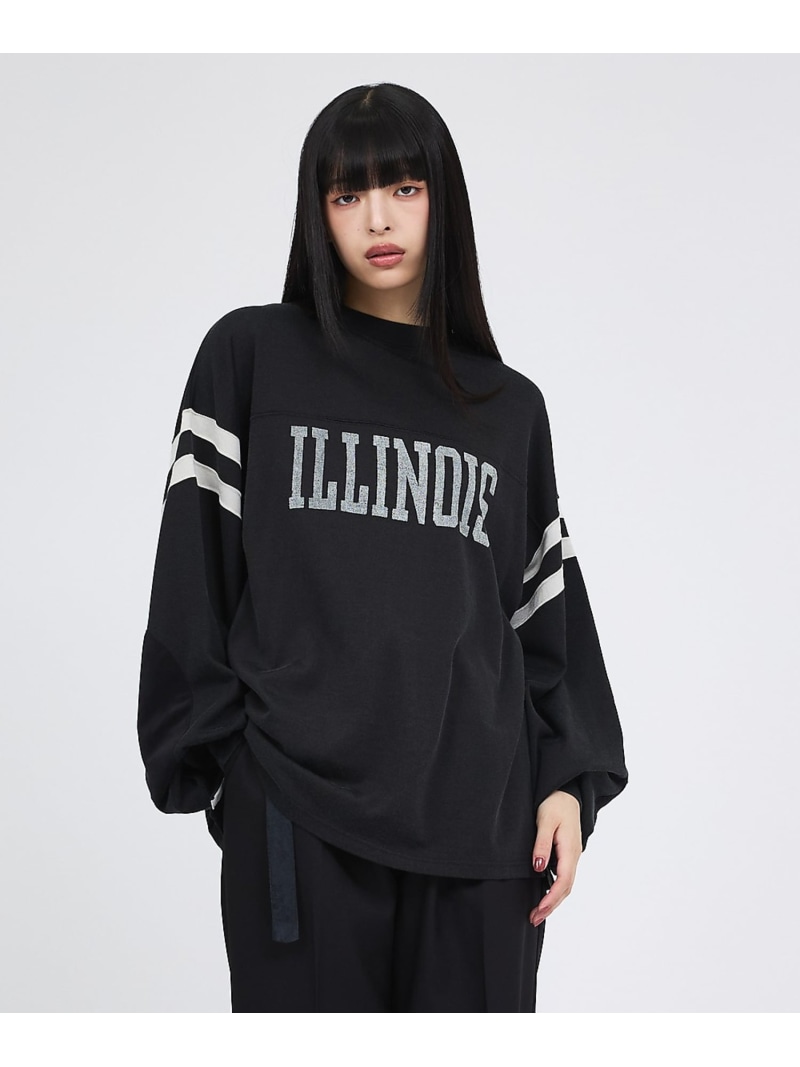 【REMI RELIEF / レミレリーフ】 IL LINOIS / 長袖Tシャ ABAHOUSE LASTWORD アバハウス トップス カットソー・Tシャツ ワインレッド グレー【先行予約】*【送料無料】[ Fashion]｜ABAHOUSE ONLINE