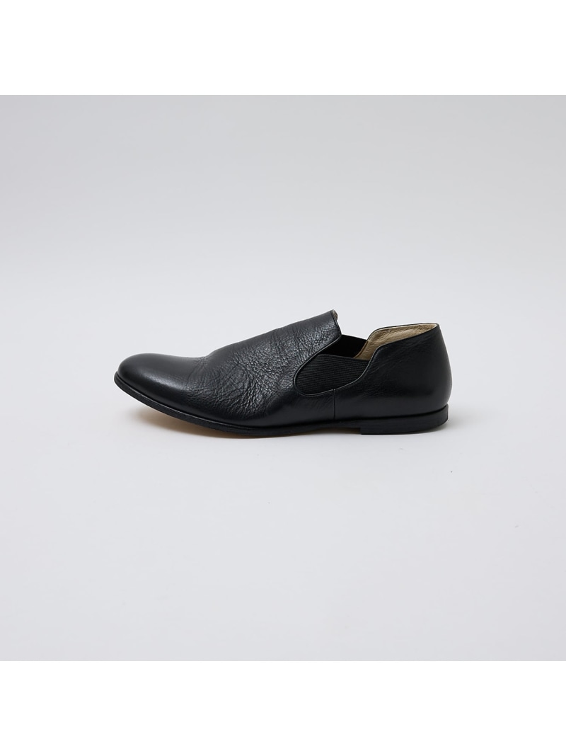 【SALE／11%OFF】ショートサイドゴア レザースリッポン alfredoBANNISTER アルフレッド・バニスター シューズ・靴 スニーカー ブラック【RBA_E】【送料無料】[ Fashion]