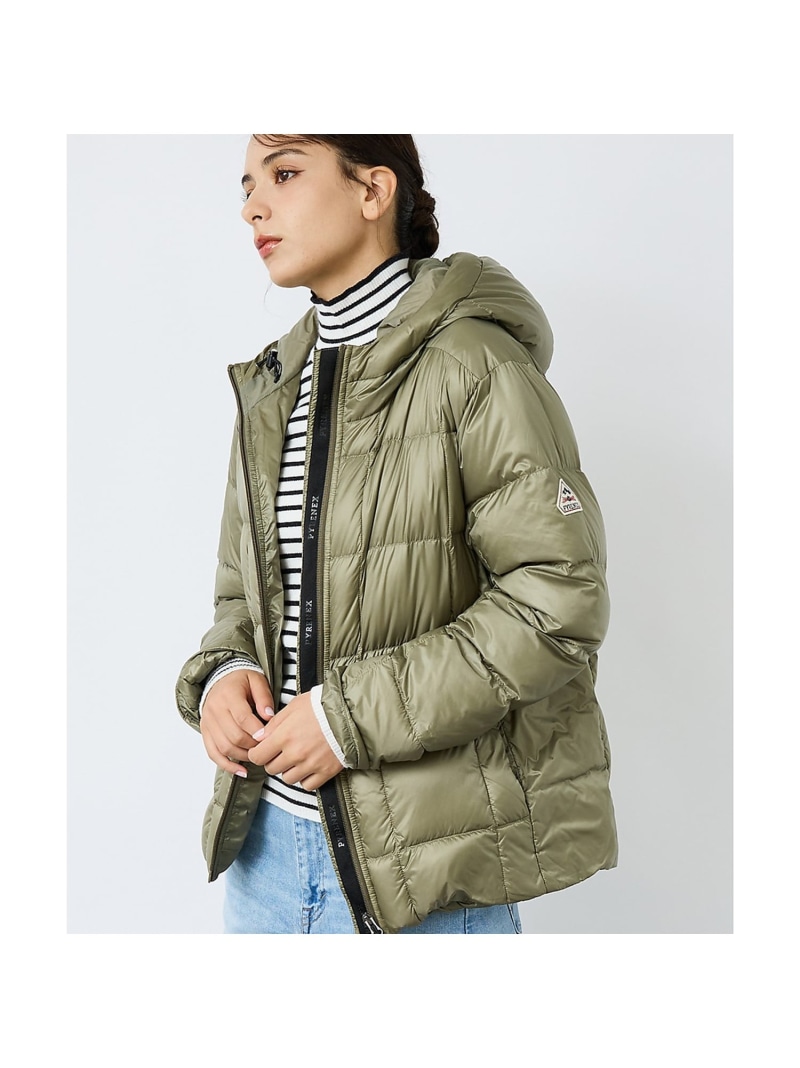 【PYRENEX / ピレネックス】BASSIA HOODED / バッシア フ Rouge vif la cle ルージュ・ヴィフ ラクレ ジャケット・アウター ダウンジャケット・ダウンベスト カーキグリーン ブラック【送料無料】[ Fashion]