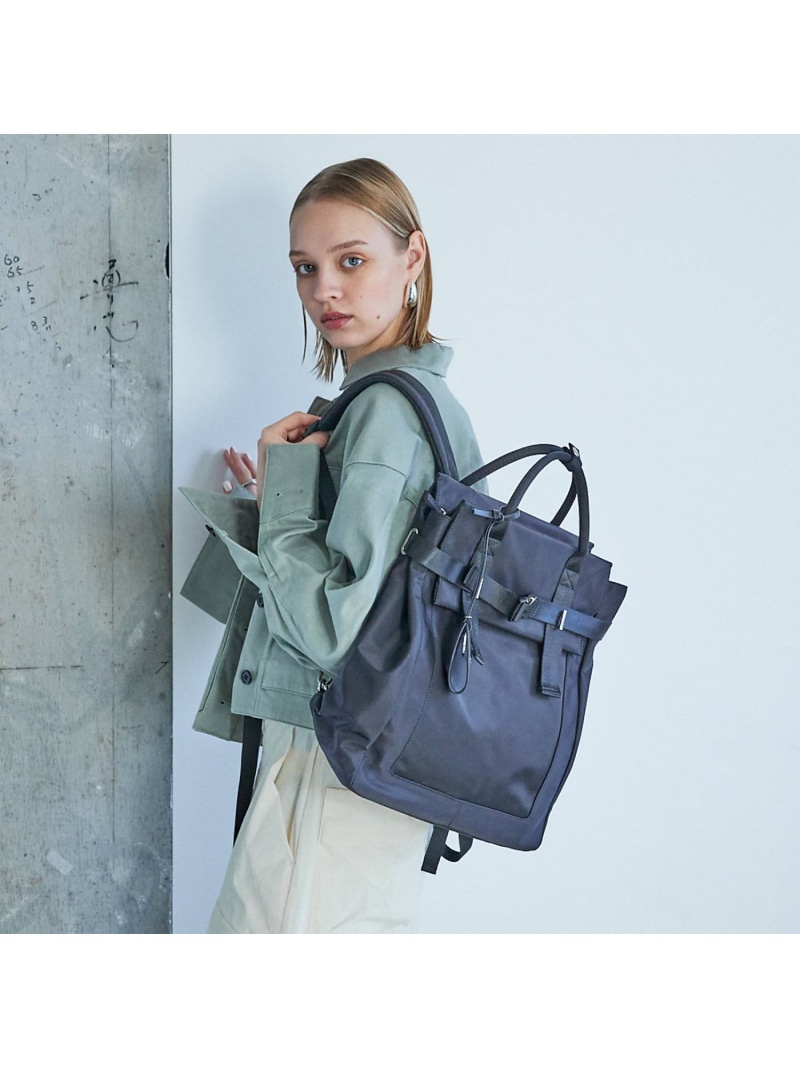 【SALE／40%OFF】【再入荷】Ability/ナイロンBELTEDサック LOWELL Things ロウェル シングス 御徒面子 背嚢・うしろ側風呂敷き包み 黒いこと ベージュ【RBA_E】【貨物輸送無料】[ Fashion]