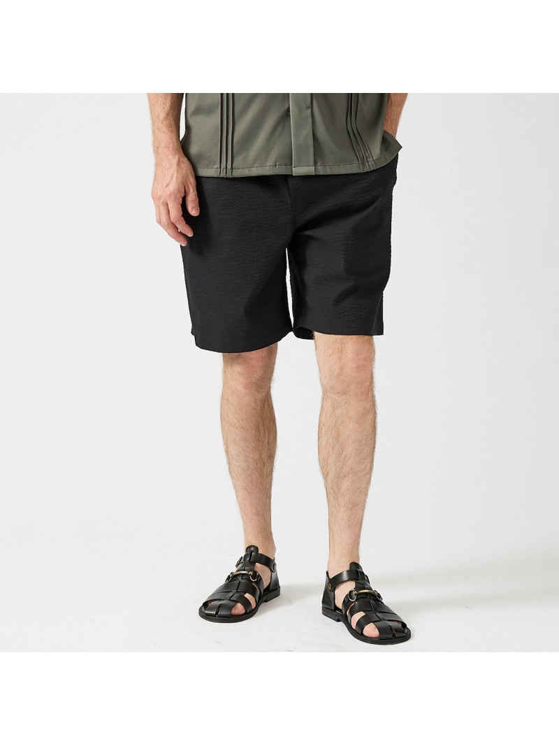 【SALE／20%OFF】【SOLOTEX(R)】ウール サッカー ショートパンツ DESIGNWORKS デザインワークス パンツ その他のパンツ ブラック【RBA_E】【送料無料】[ Fashion]｜ABAHOUSE ONLINE