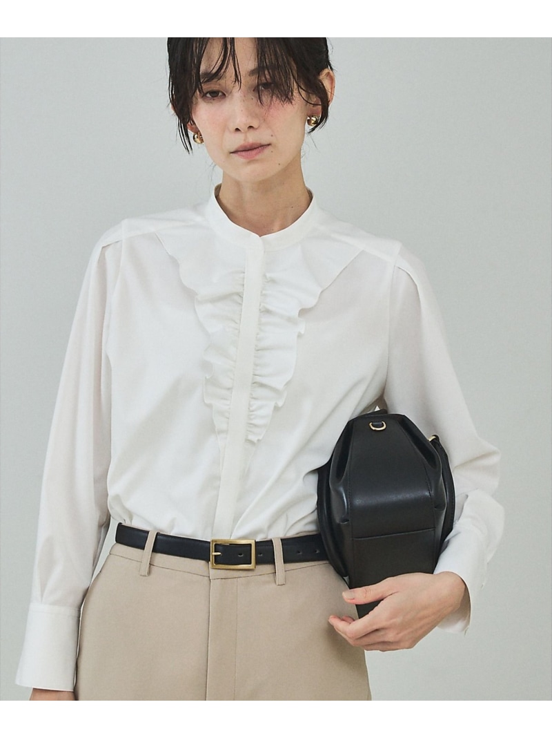 【SALE／23%OFF】フロントラッフルブラウス qualite カリテ トップス シャツ・ブラウス ホワイト【RBA_E】【送料無料】[ Fashion]｜ABAHOUSE ONLINE 14,636円