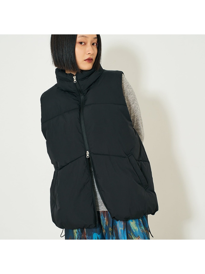 SLOBE IENA ブラック フード付き ダウンベスト