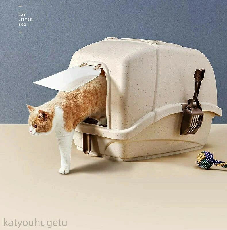 【冬のおすすめアイテム特集】【送料無料】猫 トイレ キャットトイレ 散らかりにくい ネコトイレ 本体 フルカバー 猫トイレ お掃除簡単