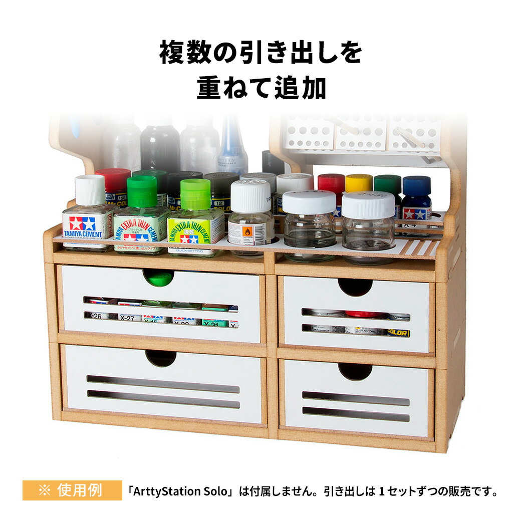楽天市場 プラモデル 作業台 組立式作業棚 Arttystation Solo専用の収納ボックス Solo Drawer ソロ ドゥロワー プラモデル 棚 模型 工具 収納 整理 部屋 収納 作業台 デスク プラモデル 塗料 飾り棚 プラモデル道具収納 アビィニューヨーク