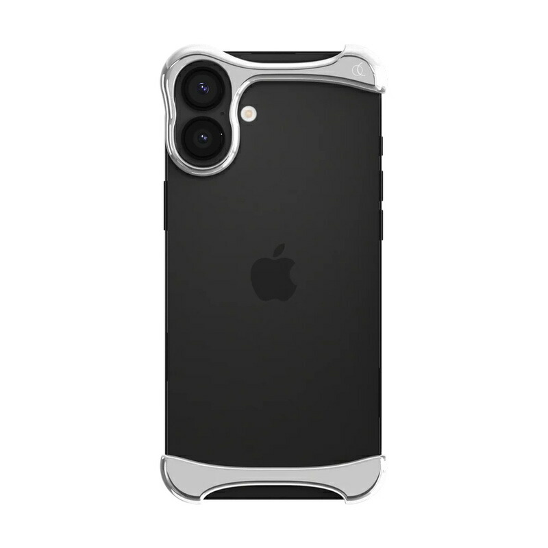 【Arc Pulse公式】[iPhone 16 / 16 Plus] ケース バンパー アルミ・ミラーシルバー アークパルス 背面 アルミバンパー カバー 衝撃吸収 耐衝撃 カメラ 保護 iPhoneケース アイフォン アイホン 高級