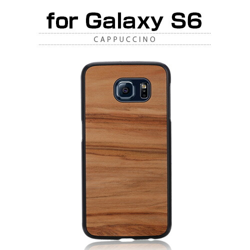 楽天市場 訳あり アウトレット Galaxy S6 ケース Man Wood 天然木ケース Cappuccino テンネンモクケース カプチーノ ギャラクシー アビィニューヨーク