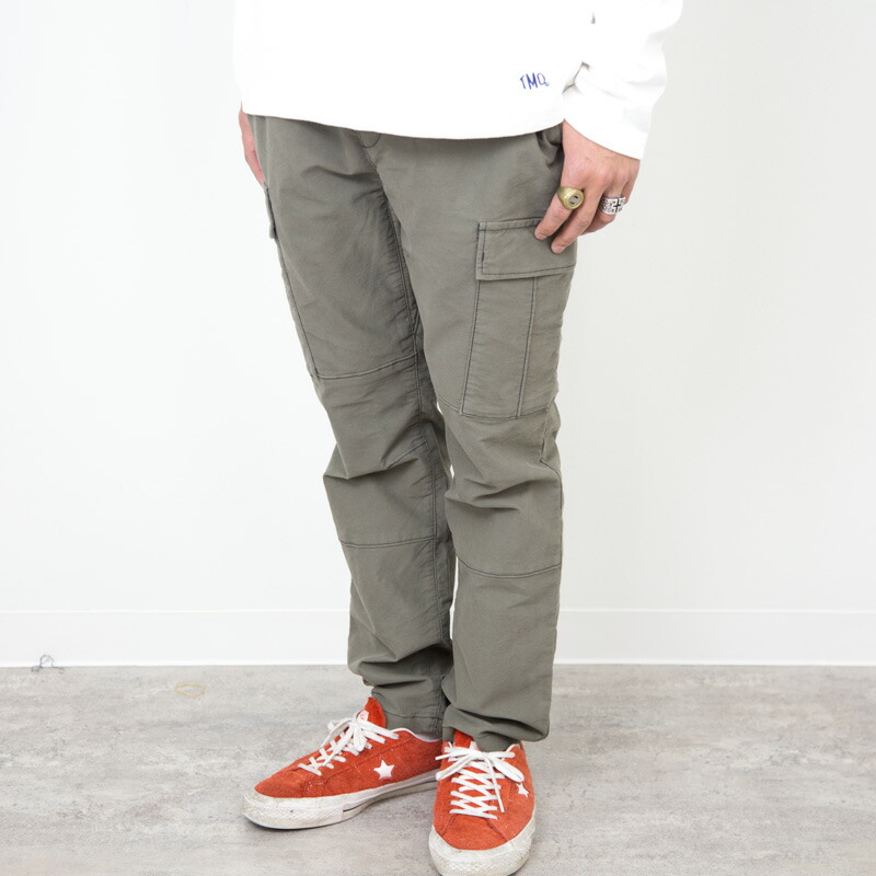 TURN ME ON（ターンミーオン) スリムイージーカーゴパンツ(KHAKI) (MENS)M/L大いさ 貨物輸送無料