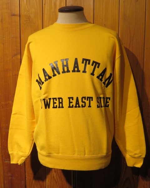ジャクソンマティス（JACKSON MATISSE)  MANHATTAN SWEAT  黄色 L/XL大きさ