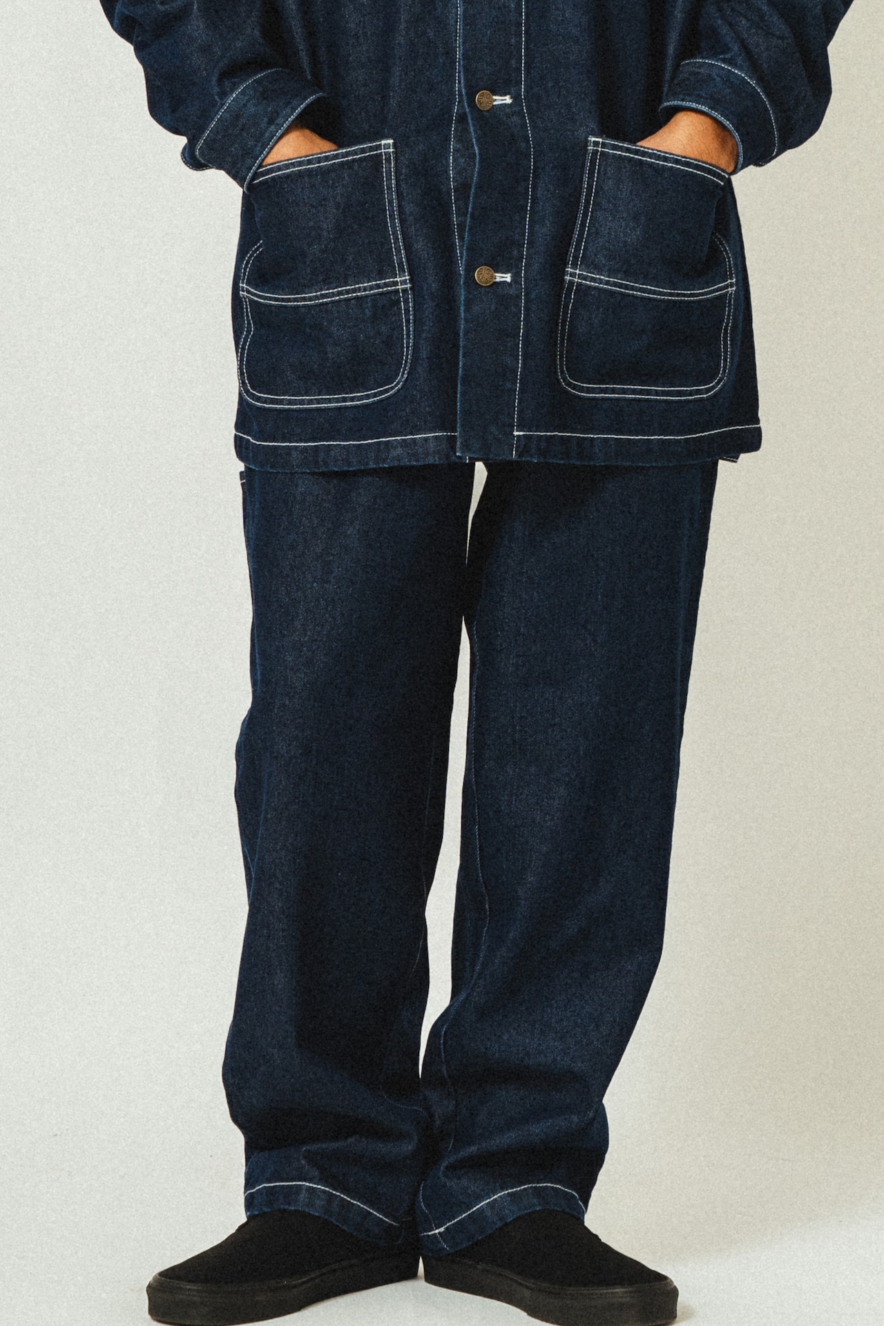(BIG MIKE/ビッグマイク) Denim Painter Belt Easy Pants / D.INDIGO(メンズ)M/Lサイズ|Abbot kinney