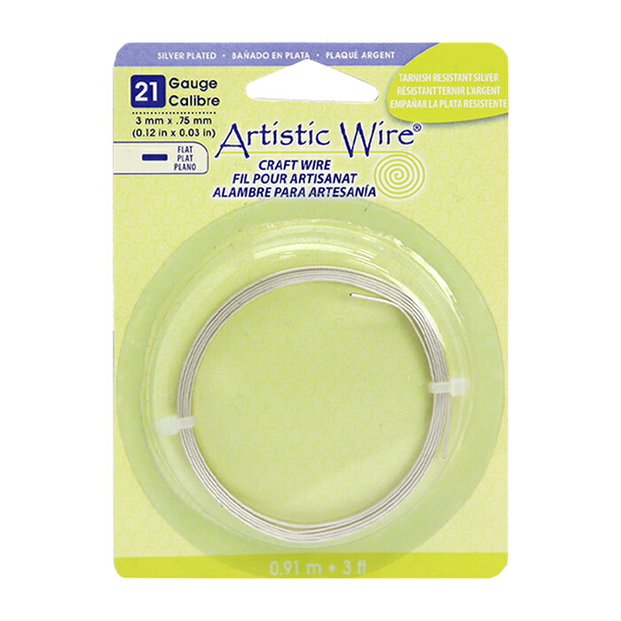 最旬ダウン Artistic Wire アーティスティックワイヤー #21 フラット3mm ノンターニッシュシルバー メール便 宅配便可  aw-f3-ns-21 pivopix.com