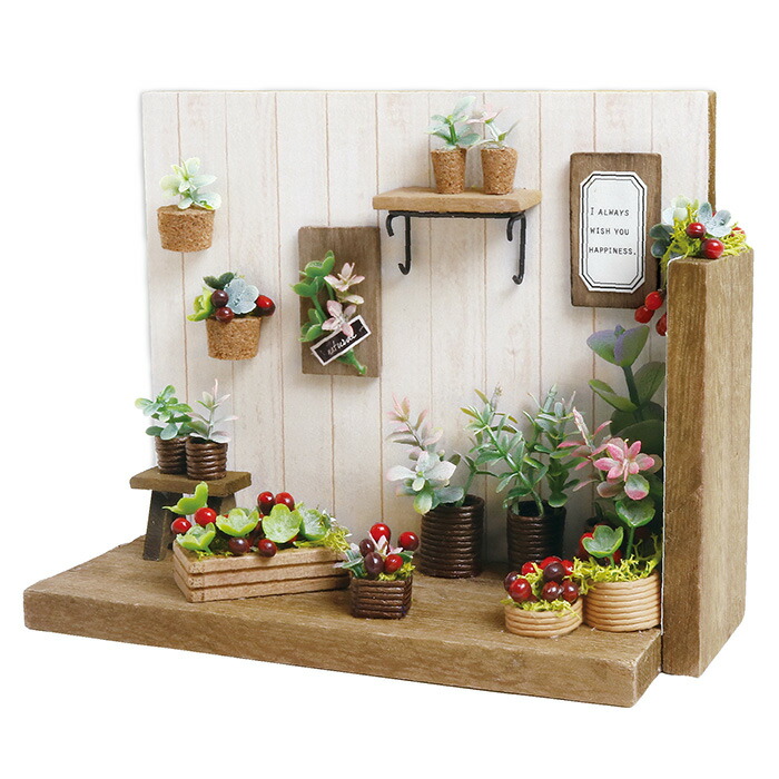 楽天市場 ミニチュアハウス 坂の上の花屋さん ミニチュアキット Ntr 55 手芸用品のabcクラフト