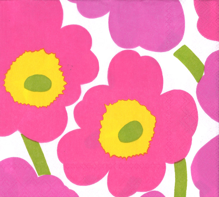 楽天市場 Marimekko ペーパーナプキン Mrl ウニッコ ライトピンク メール便 宅配便可 手芸用品のabcクラフト
