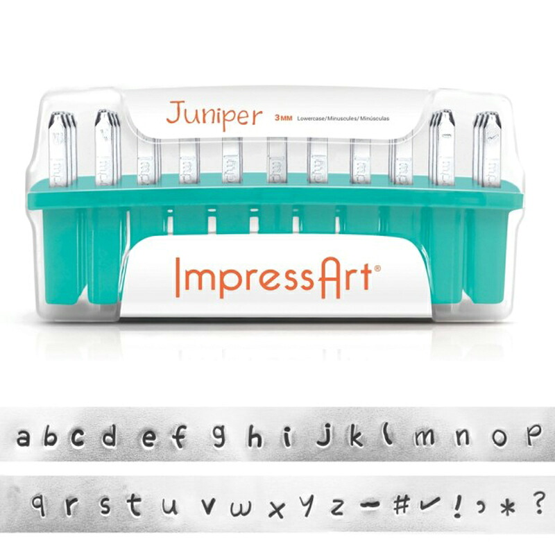 MIYUKI インプレスアート レタースタンプ Juniper 小文字 u0005-3-3|手芸用品のABCクラフト