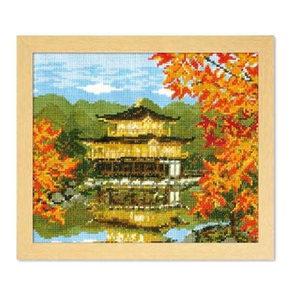 オリムパス 刺繍キット クロスステッチ 名所シリーズ 秋の金閣寺 メール便/宅配便可 no-7416