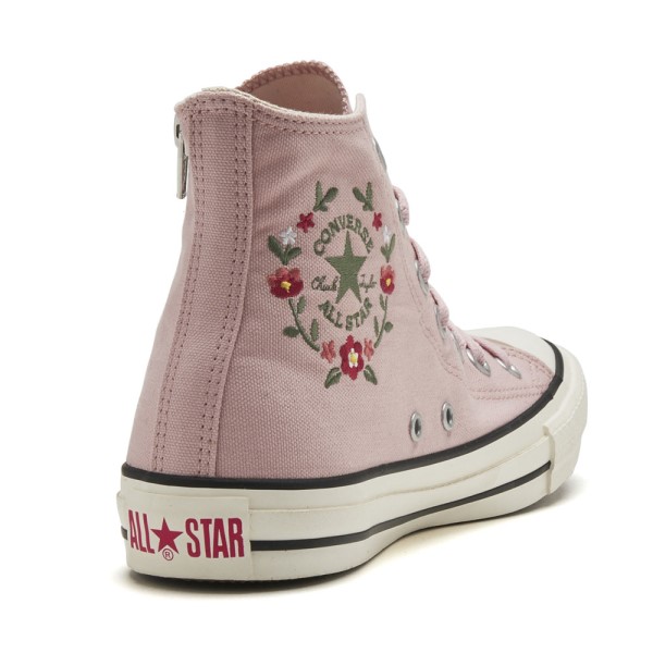 pink flower converse