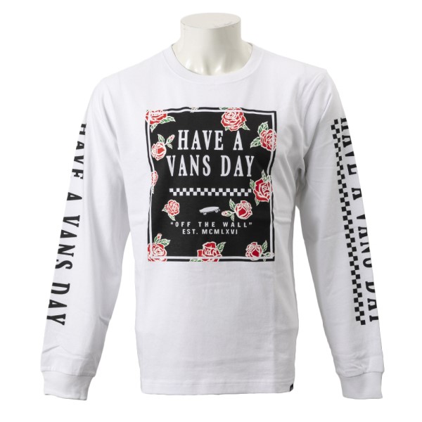 vans shirt with roses