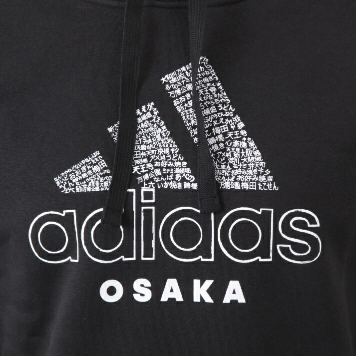 楽天市場 Adidas ウェア アディダス M Kc Hoodie Osk 大阪 スクロール パーカー Gk4669 Blk Abc Mart楽天市場店