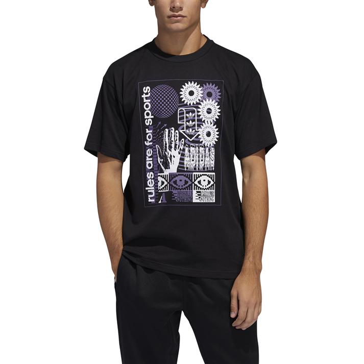 楽天市場 Adidas ウェア アディダス M Handdriptee ハンドドリップ 半袖tシャツ Fm1449 Blk Abc Mart 楽天市場店