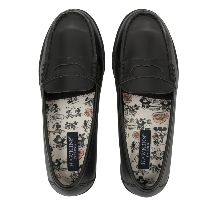 楽天市場 Hawkins ホーキンス Disney Loafer3 ディズニー ローファー3 Hw Disney 3 Black 3 Abc Mart楽天市場店