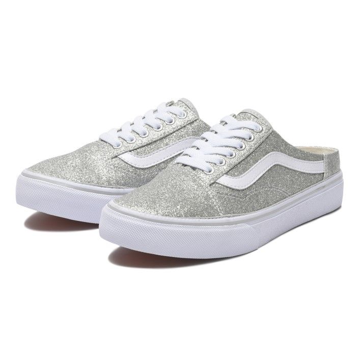 楽天市場 Vans Comfort Old Skool Mule ヴァンズ オールドスクールミュール V36cf Mule Gl Silver Abc Mart楽天市場店