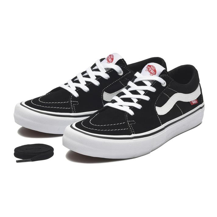 vans sk8 low pro black white