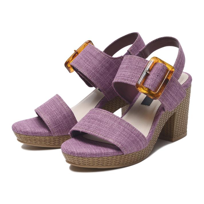 楽天市場 レディース Nuovo ヌオーヴォ Big Buckle Hl 8 ビッグバックルサンダル Ne Purple Abc Mart 楽天市場店