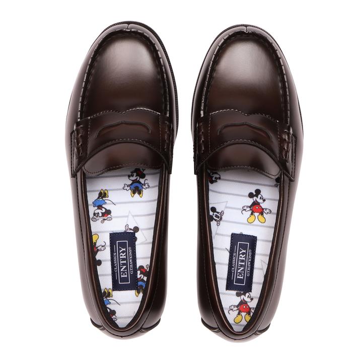 ローファーカンパ レディース Hawkins ホーキンス Disney Loafer N ディズニーローファー Hw Disney D Brown Vned Org