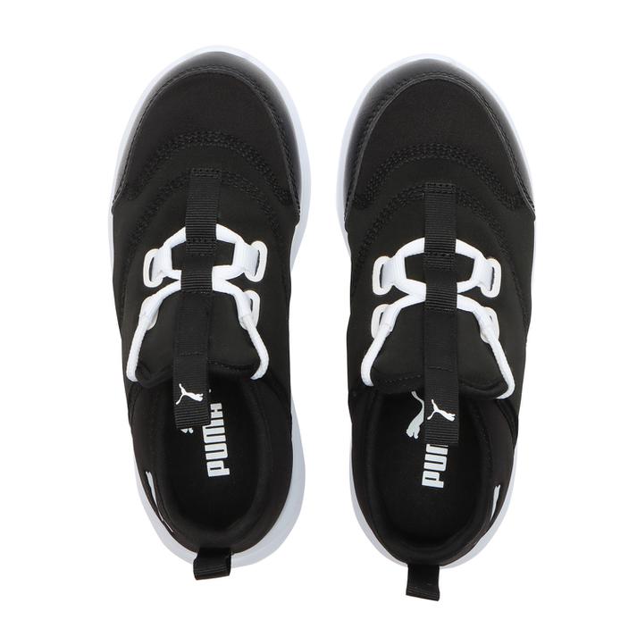 楽天市場 キッズ Puma プーマ 17 21fun Racer Slip On Elevate プーマ ファンレーサー スリップオン エレベート Ps 01bk Wh Abc Mart楽天市場店