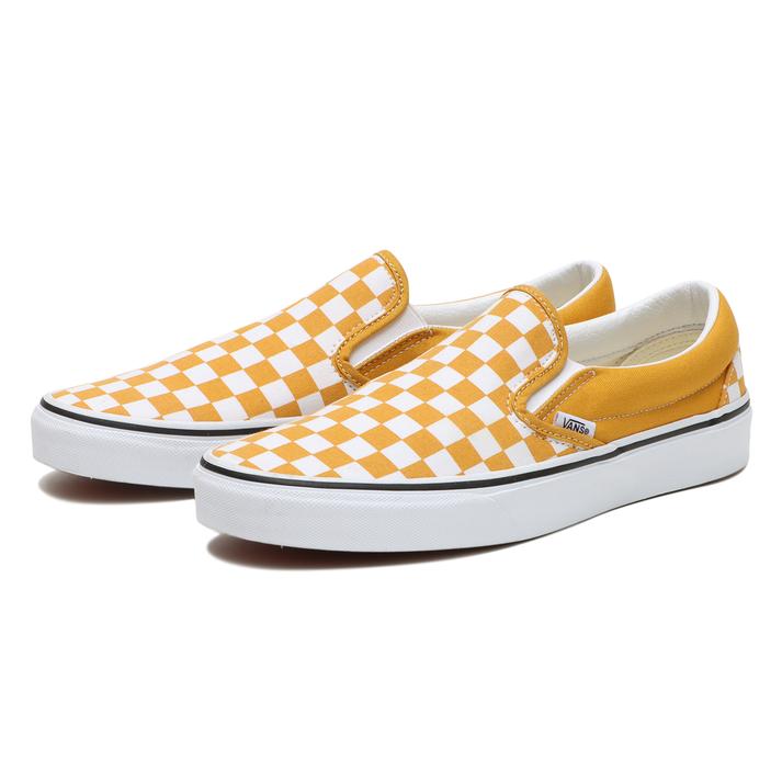 ヴァンズ CLASSIC SLIP-ON クラシックスリッポン VN0A5JMHF3X CHK GOLDEN YEL 86％以上節約
