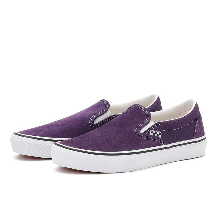 【VANS】 ヴァンズ CLASSIC SLIP-ON POP CHK GRAPE 国内発送 VANS ヴァンズ Classic Slip-On Pop Check Grape