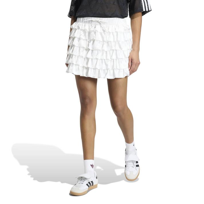レディース 【adidas】 アディダス W LACE RUFFLE MINI SKIRT スカート KC6425