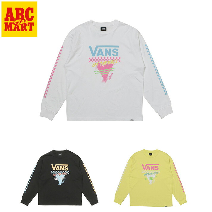【VANS】 ヴァンズ M Neon Checker Racing L TEE ロングスリーブ 126R1022300 ABC-MART限定