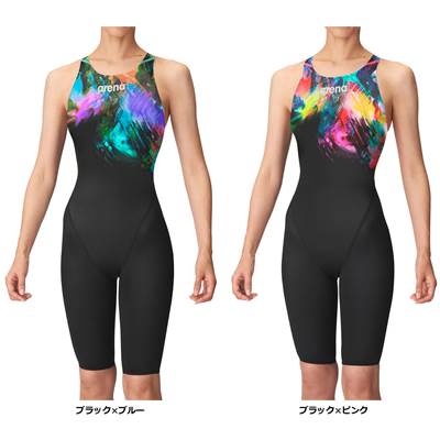 arena 競技場 レーシングワンピーススパッツ （明けっ広げうしろ側 ハーフレッグ） レディース 堅苦しさ市民大会可 競泳水泳着 一ころ 水泳着 撥水産業 水浴び スイムウェア スイム 水泳ぎ スウィミングプール 運動競技 ブランド名 2024年秋冬青写真 AS4FRC20W