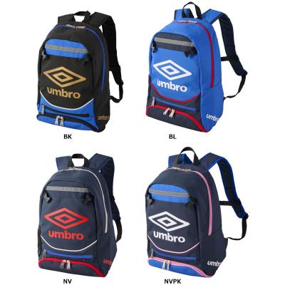 UMBRO アンブロ フットサル サッカー バッグ UF5SBP02J ジュニア キッズ リュックサック バックパック 鞄 サッカーバッグ ボール収納 ブラック 黒 ネイビー ブルー 青 送料無料 2025年春夏
