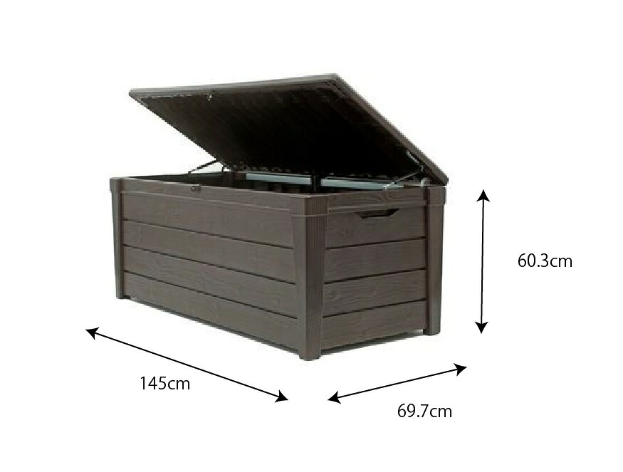 ケター 屋外用物置 454L 145×69×60cm ケター KETER ケター 屋外用物置 454L 145×69×60cm ケター KETER 大容量 ベランダ収納 倉庫 ベランダストッカー 屋外収納 コンテナ 大型収納ボックス 室外収納 防水/耐久/耐熱 アウトドア収納 おしゃれ