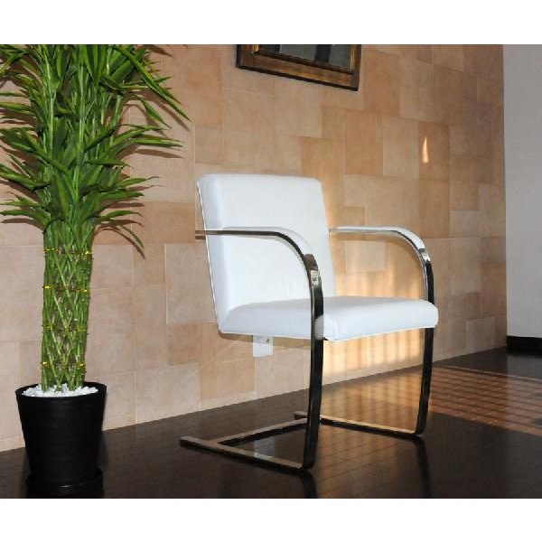 ブルーノチェア ミース・ファン・デル・ローエ ブルーノチェア デザイナーズ調度品 brno chair イタリア製 総本革 白いこと 青色ノ・女性議長 レギュラーなめし革 CH3039