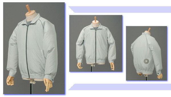 ☆即納能力のある 空調設備服 XL サクソフォン 上衣 P-500Bフルセット【服の中に冷やりとした風を送ります 空調設備背広】XL着丈７０袖丈９３胸囲１４０裾回転運動９２ｃｍ