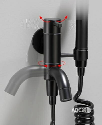 【ジェット機シャワー 室外 高圧吹きつける】洗い濯ぎ機用水栓身寄り用トイレスプレーガン高圧ノズルフラッシング回転させる水道の栓トイレバスルームコンパニオンビデ、A手合い回転させる5米突配管