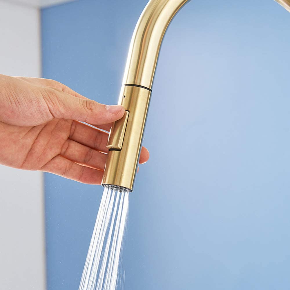 楽天市場 タッチセンサー水栓 取り付けは簡単 かっこいい センサー タッチ式蛇口 多機能 台所の蛇口を引き出す 一時止水 冷熱混合水栓 ニッケル処理 洗面用水栓 さび防止 タッチセンサー蛇口 ステンレス製 キッチン用水栓 色 ゴールドメッキ Gold Abc通販