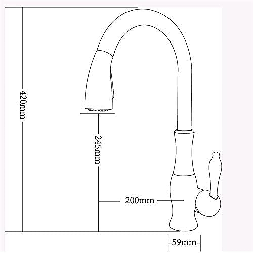 アークシングル水栓 ゴールド キッチン蛇口 シングルレバー混合栓 混合水栓 洗面用水栓 台付 シャワー 泡沫 ホース引出し式 Ti Pvd レトロ 洗面台 水道 おしゃれな蛇口 かっこいい オシャレな蛇口 モデルルーム 蛇口 取り付け口 35mm 45mm 色 ダークブロンズ Rvcconst Com