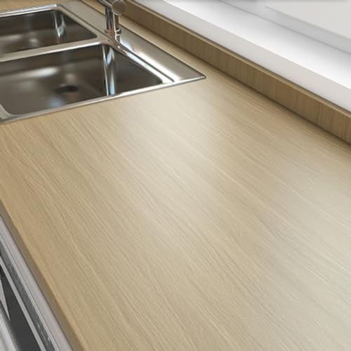 [120cm*3m ] はがせる壁紙シール ?ナチュラル木目調 厚手壁紙シール 防水 防汚 耐油 耐熱 壁紙 DIY リフォーム ウールステッカー 家具 壁 キッチン ドア 扉 テーブル 柄10 キャビネット 補修 おしゃれ 北欧 エンボス木目調