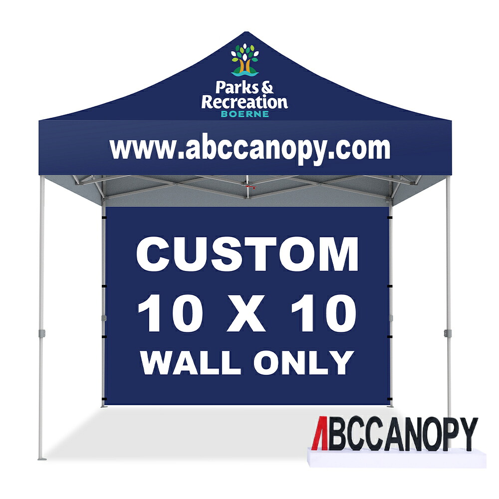 ABCCANOPY カスタム印刷対応 名入れ タープテント用 サイドシート ウォールタイプ 横幕 タープ テント 3m 2.5m オプション タープテント専用サイドシート 日よけ シェード ウォールスクリーン