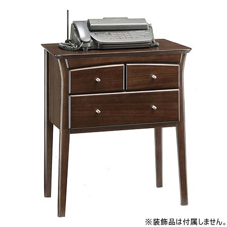 彩美73 ブラウン コンソール SAIBI スリム リビング 小物 電話台 FAX台 上品 エレガント 洋風 木製 高級感 クラシック アケボノ 曙工芸 【送料無料】