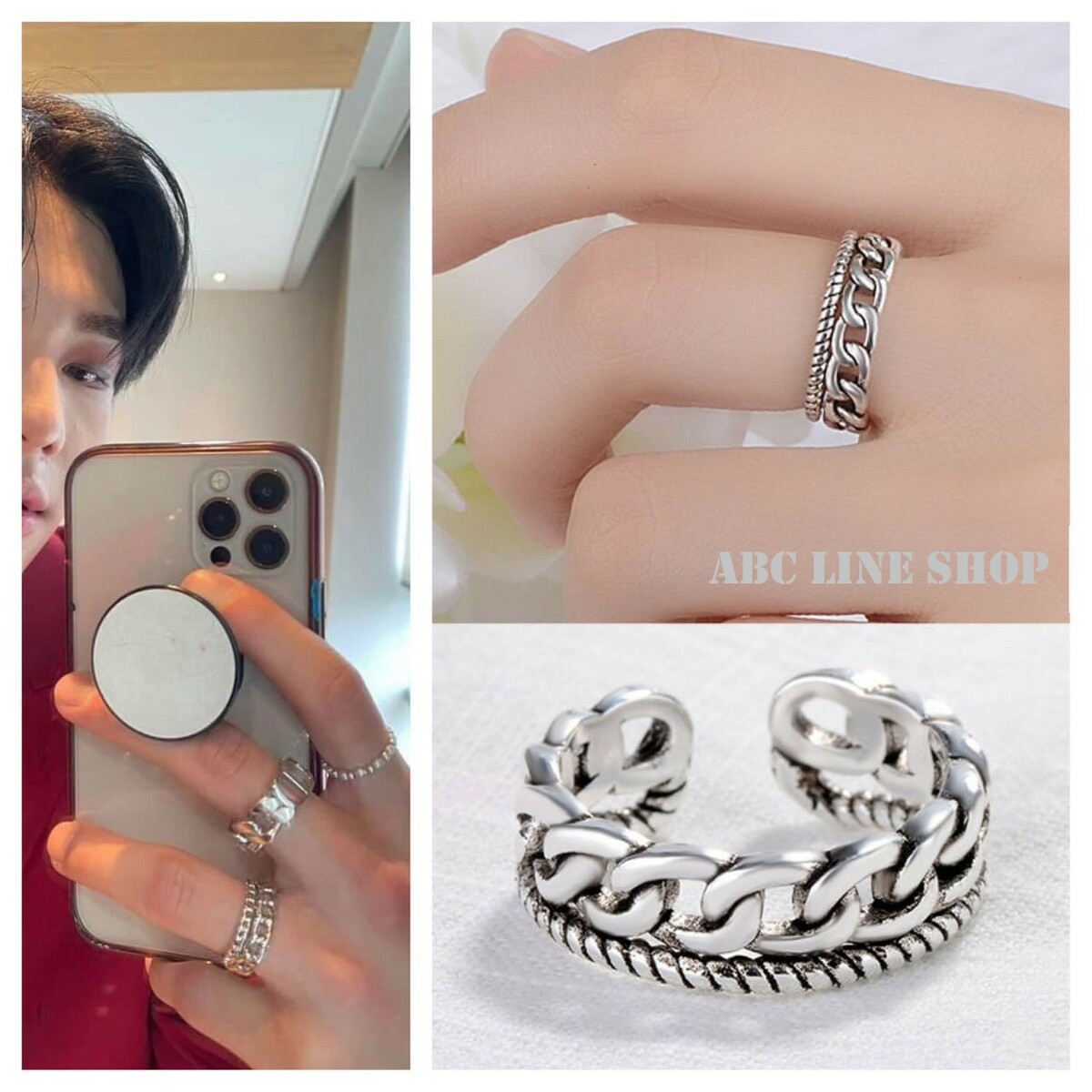 新商品 ホマイカリング 指輪 韓国アイドル K-POP アクリル 2個SET