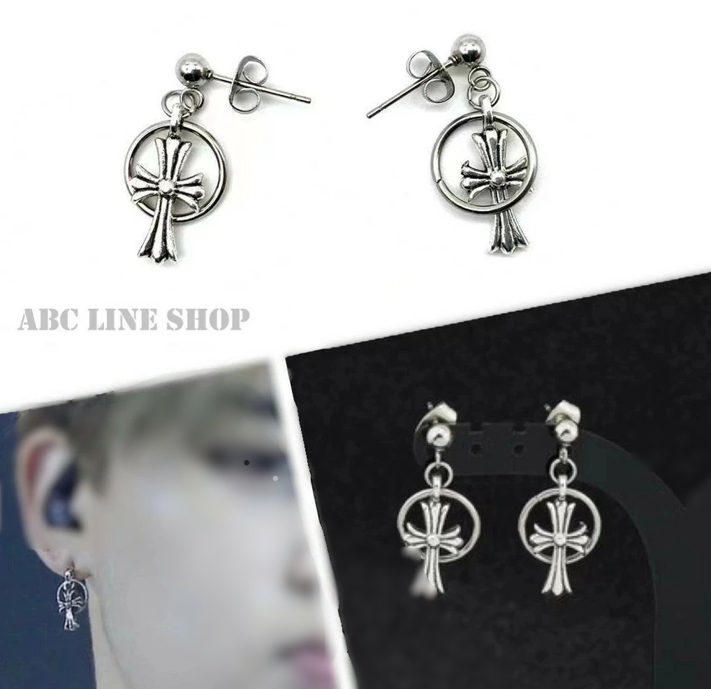 楽天市場】BTS ジン JIN着用モチーフ ピアス / イヤリング 片耳 人気アクセサリー ボールチェーンアクセ 韓国 揺れる リング : ABC  LINE SHOP